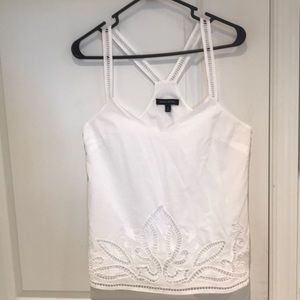 Banana Republic embroidery racerback tank top